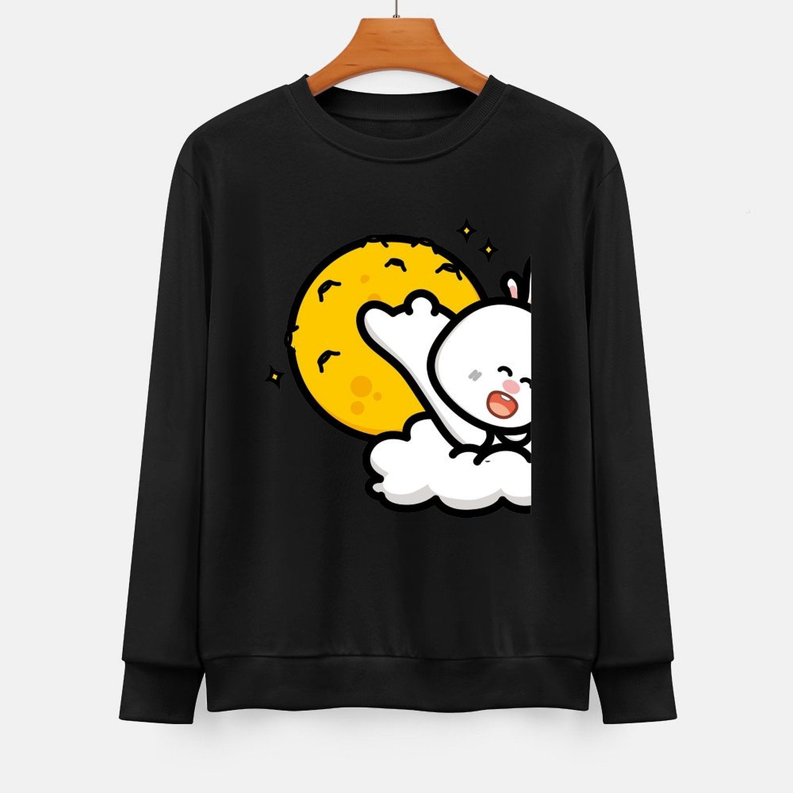 Front Patterned Long Sleeve TopMidweight TrueComfort